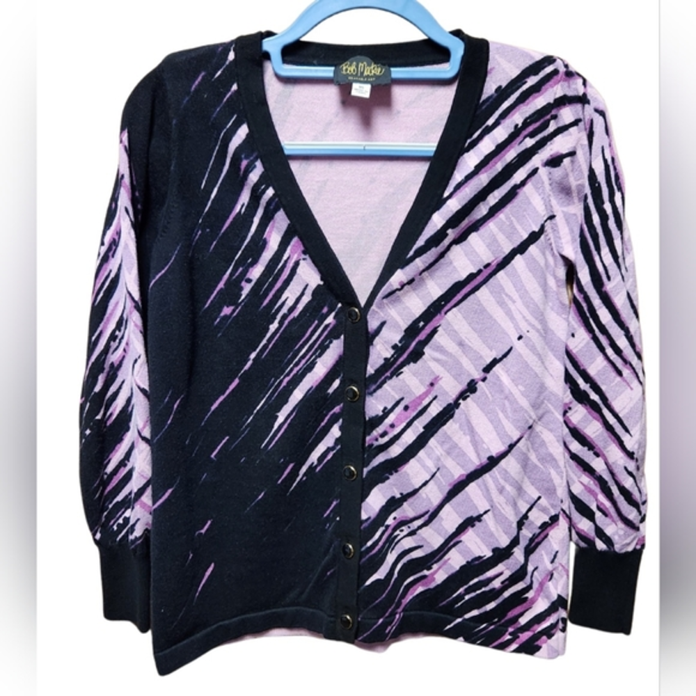 Vintage Bob Mackie Wearable Art‎ Cardigan - Size XS
